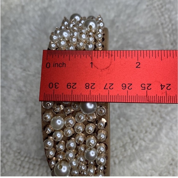 🌼 Faux Pearl Embellished Headband Hair Hoop NWOT - Picture 5 of 5